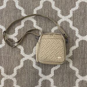 Lug Flapper Multi pocket Crossbody bag